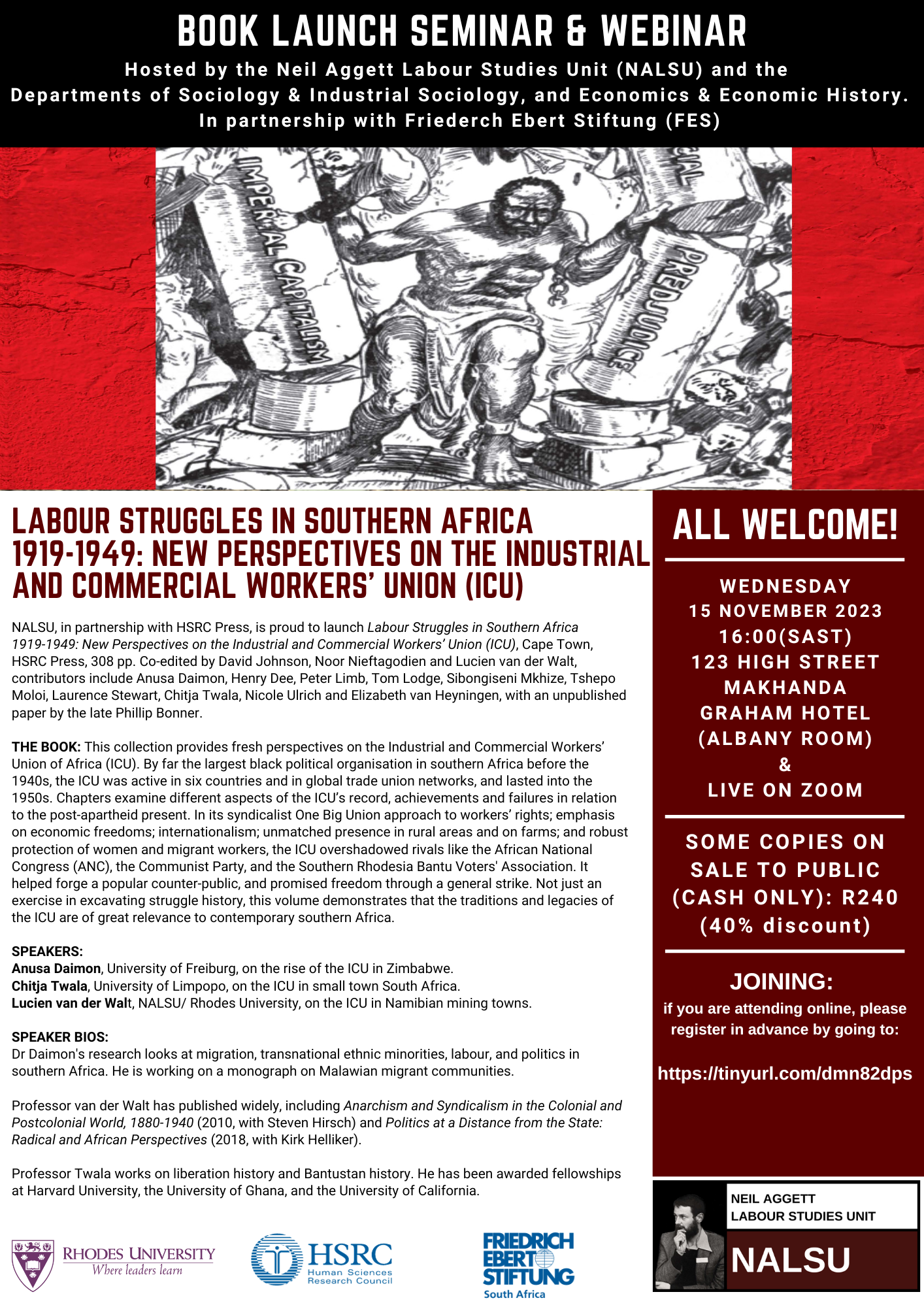 Labour Struggles in Southern Africa 1919-1949: New Perspectives on the Industrial and Commercial Workers’ Union (ICU)